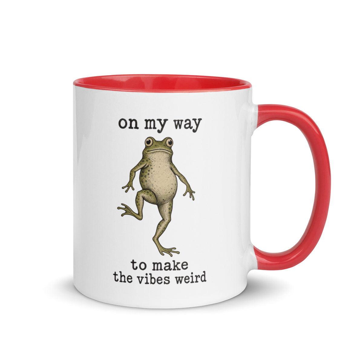 On My Way to Make the Vibes Weird Colored Mug