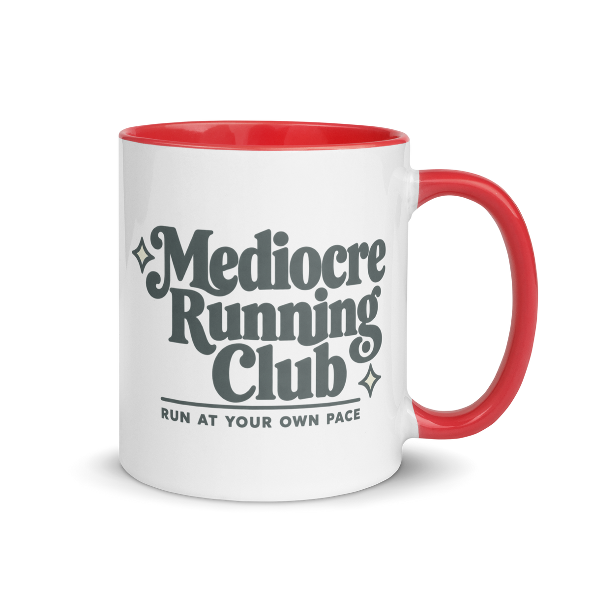 Mediocre Running Club Colored Mug