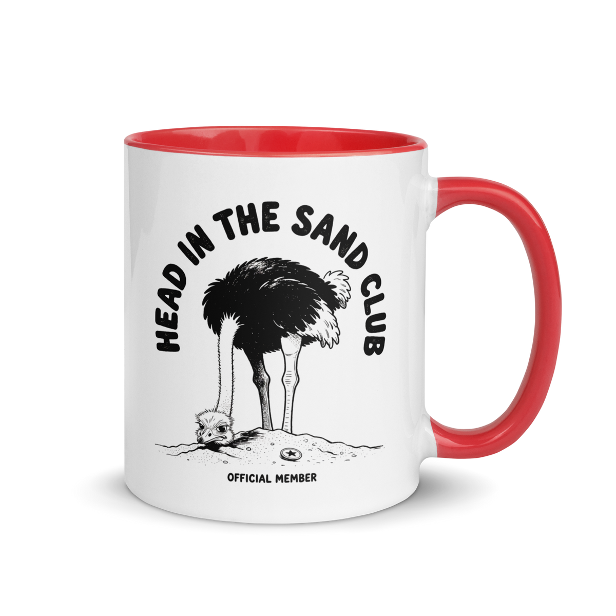 Head in the Sand Club Colored Mug