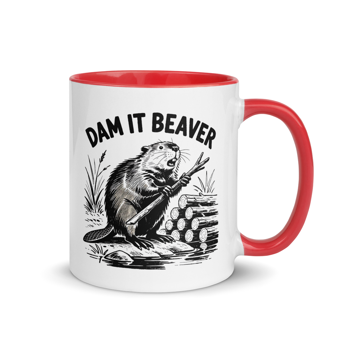 Dam It Beaver Colored Mug