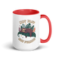 Not Fast Not Furious Colored Mug – Red 15 oz, handle on right