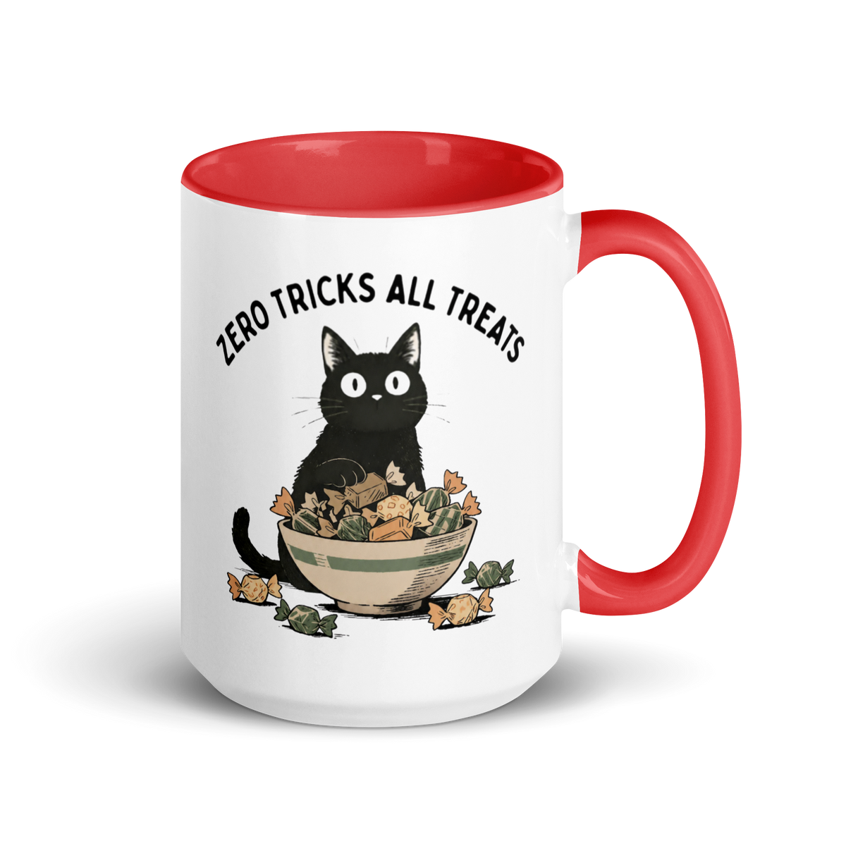 Zero Tricks All Treats Colored Mug