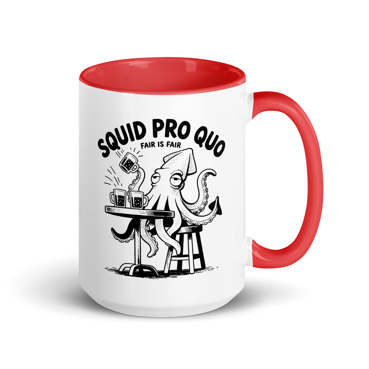 Squid Pro Quo Colored Mug