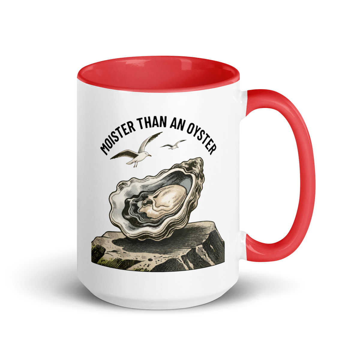 Moister Than an Oyster Colored Mug