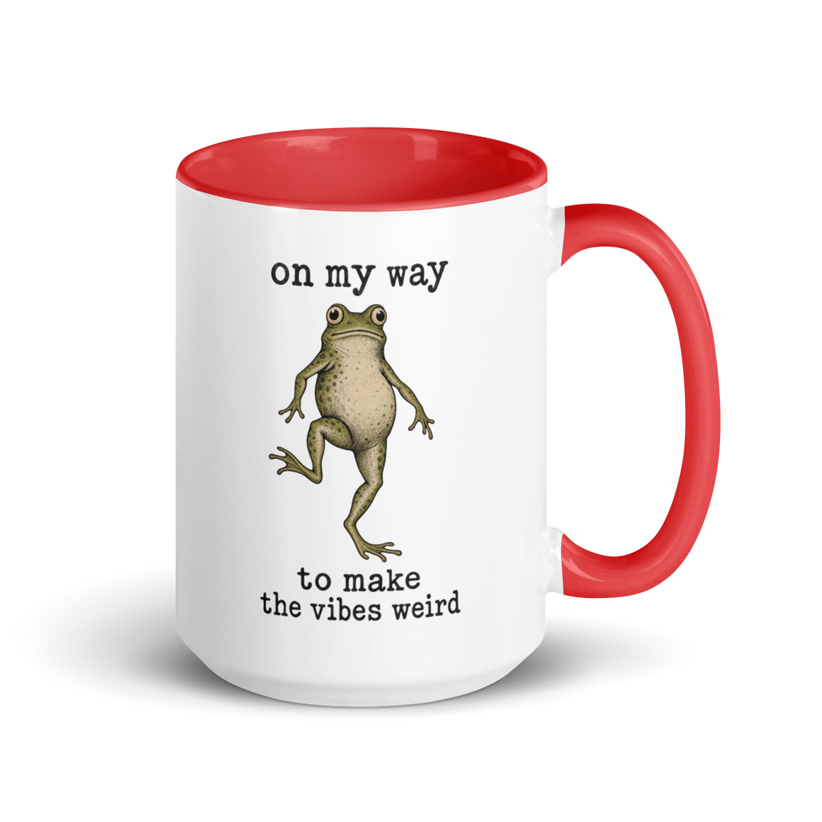 On My Way to Make the Vibes Weird Colored Mug