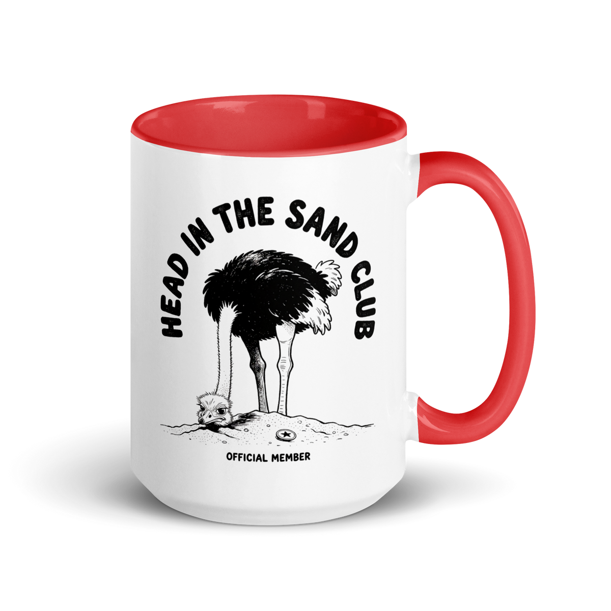 Head in the Sand Club Colored Mug