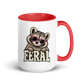 Feral Raccoon Colored Mug