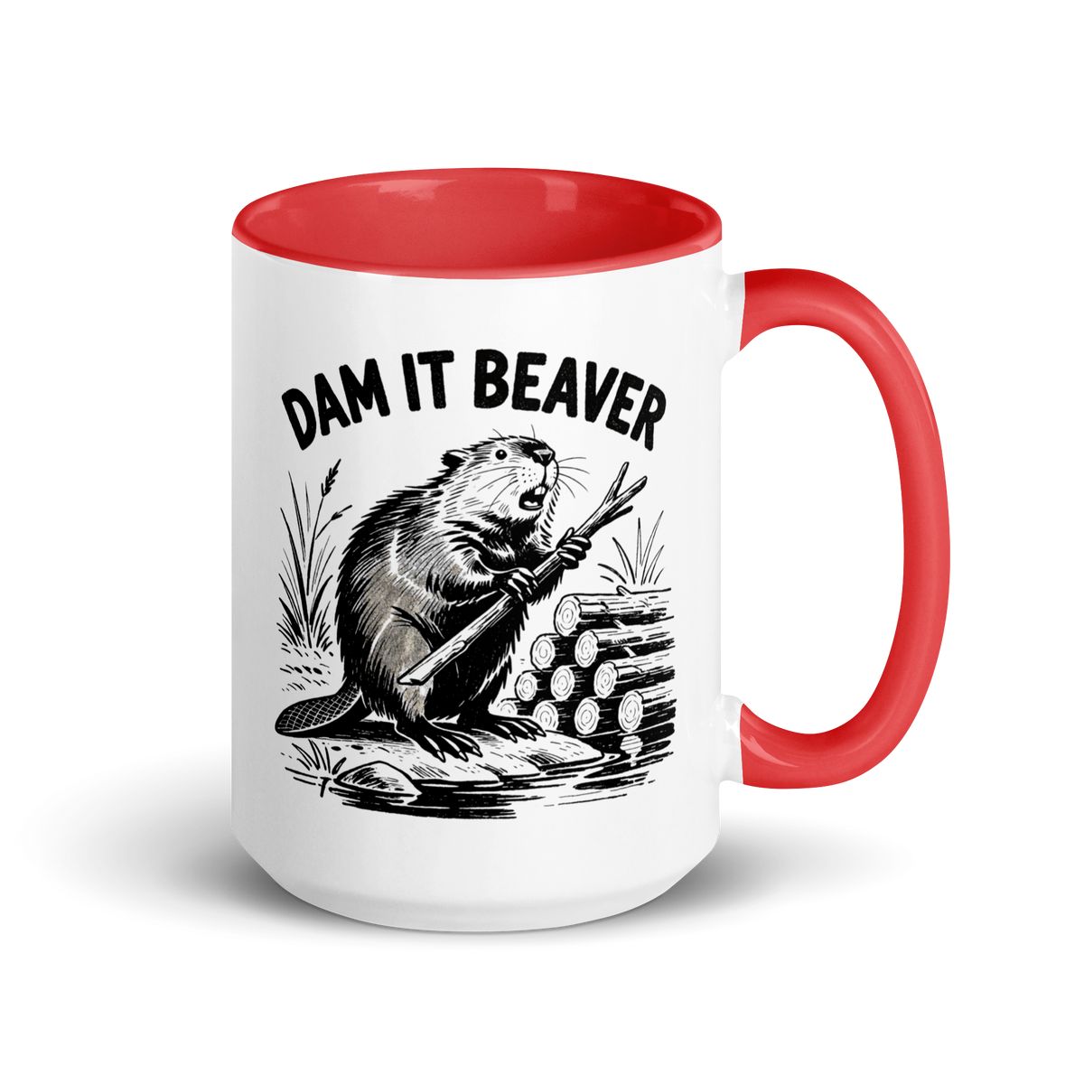 Dam It Beaver Colored Mug