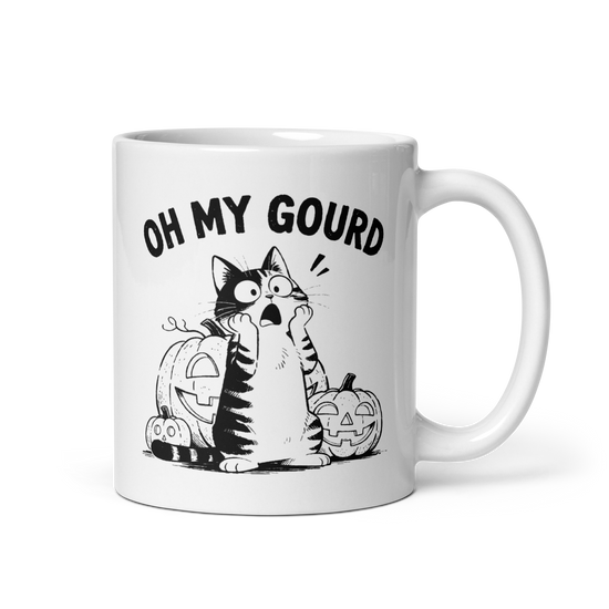 Oh My Gourd White Mug