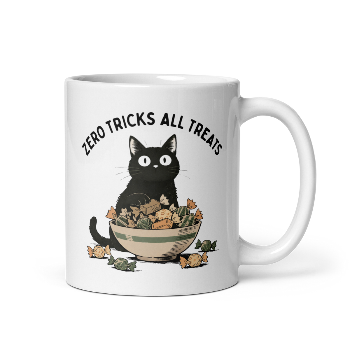 Zero Tricks All Treats White Mug