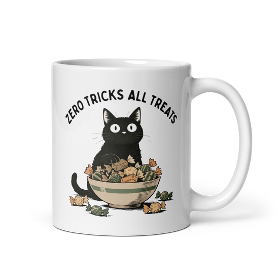 Zero Tricks All Treats White Mug