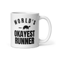 World's Okayest Runner White Mug
