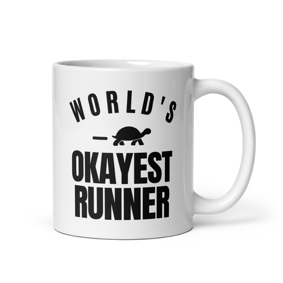 World's Okayest Runner White Mug