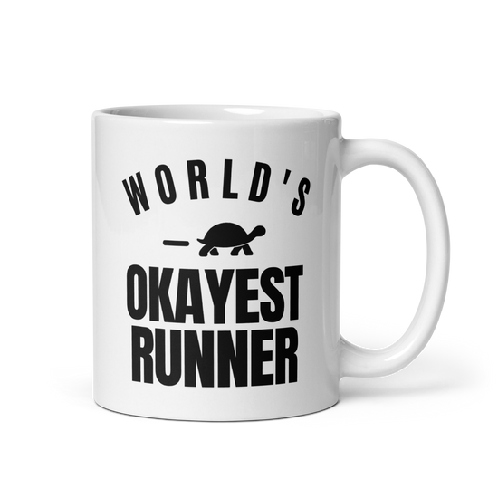 World's Okayest Runner White Mug
