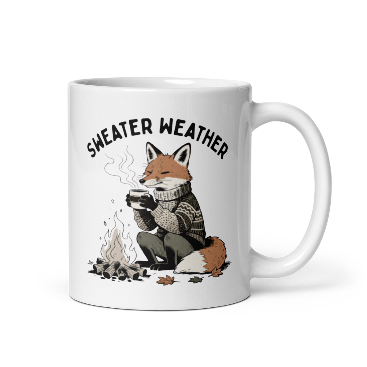 Sweater Weather White Mug