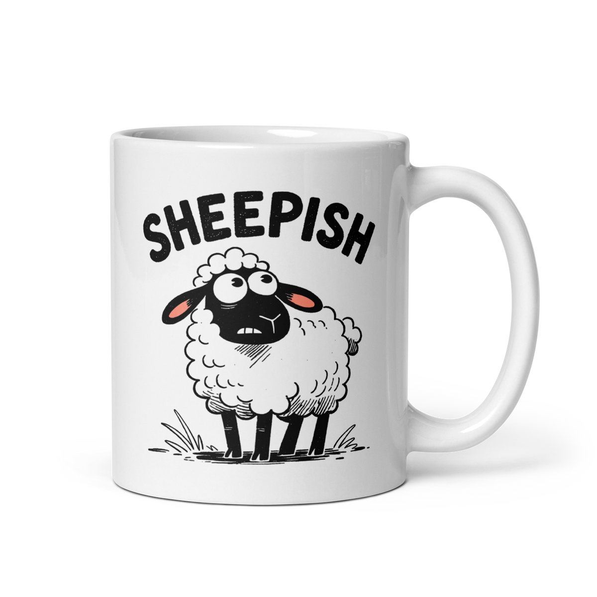 Sheepish White Mug