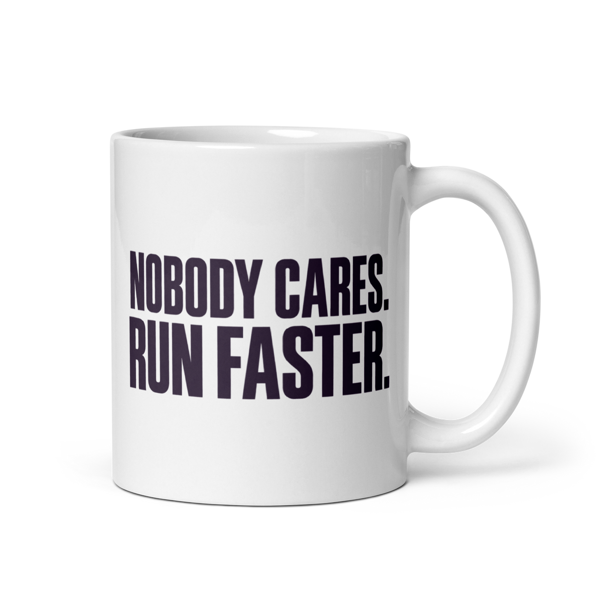Run Faster White Mug
