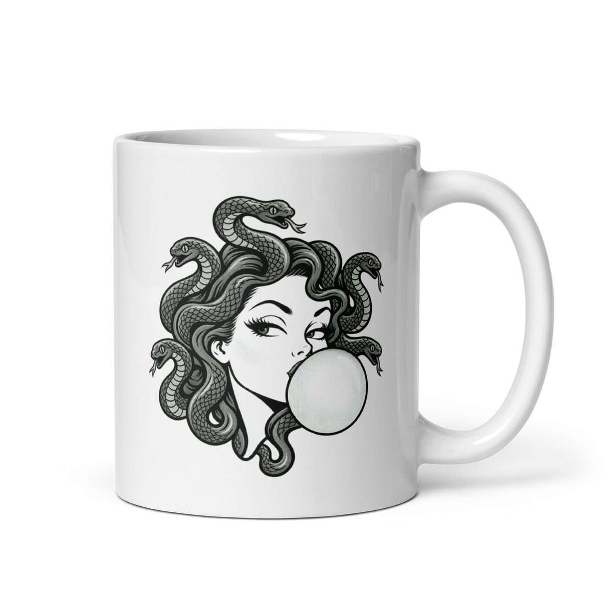 Medusa White Mug