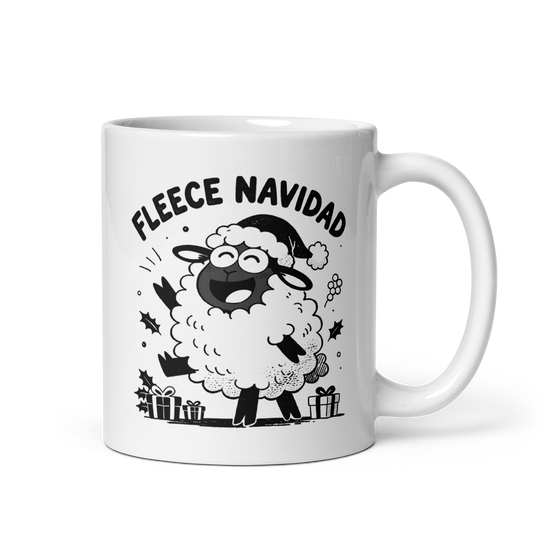 Fleece Navidad White Mug