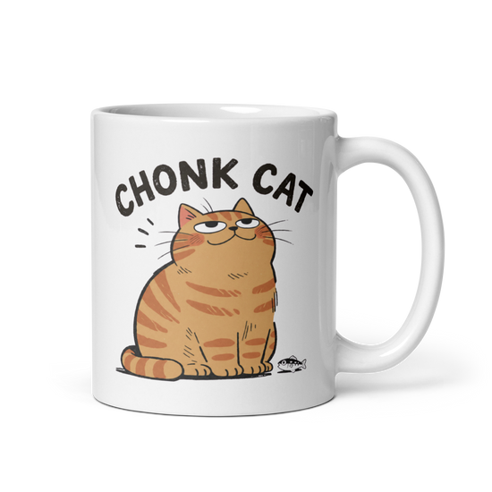 Chonk Cat White Mug
