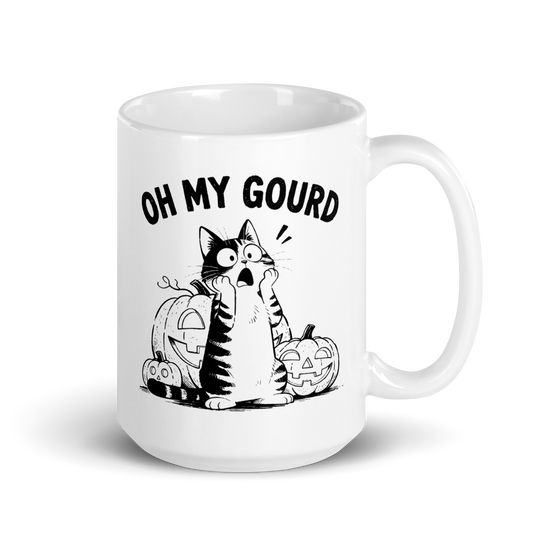Oh My Gourd White Mug