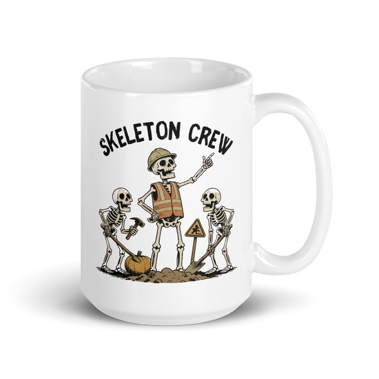 Skeleton Crew White Mug