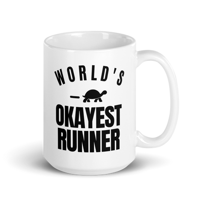World's Okayest Runner White Mug