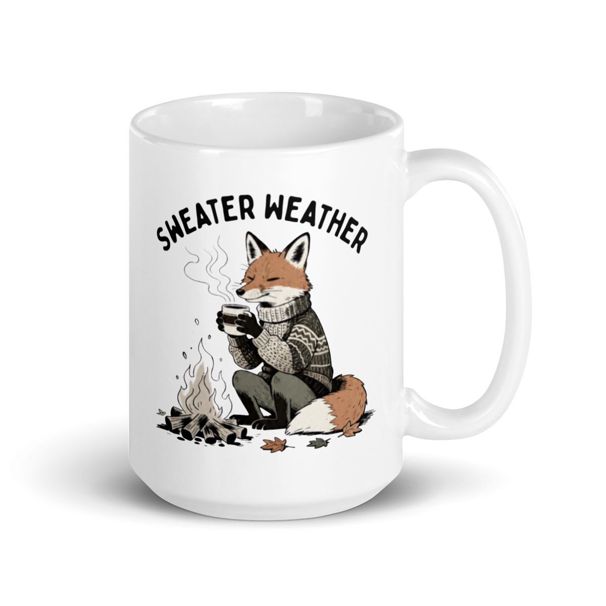 Sweater Weather White Mug