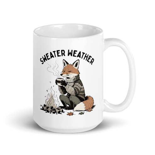 Sweater Weather White Mug