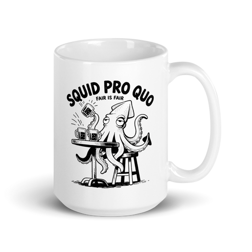 Squid Pro Quo White Mug
