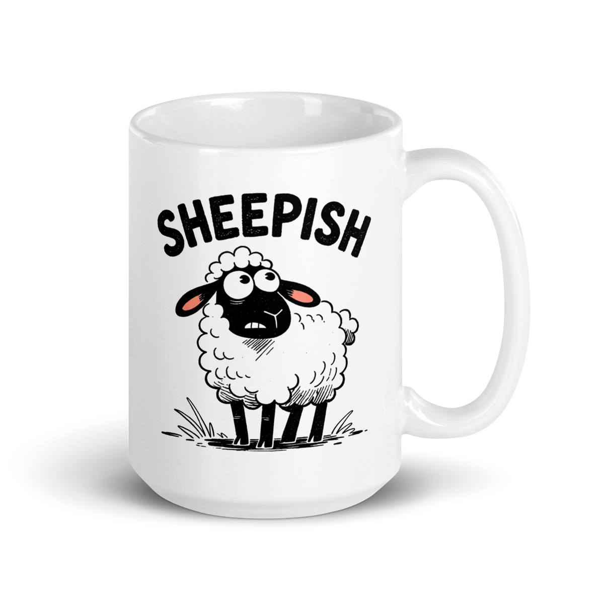 Sheepish White Mug