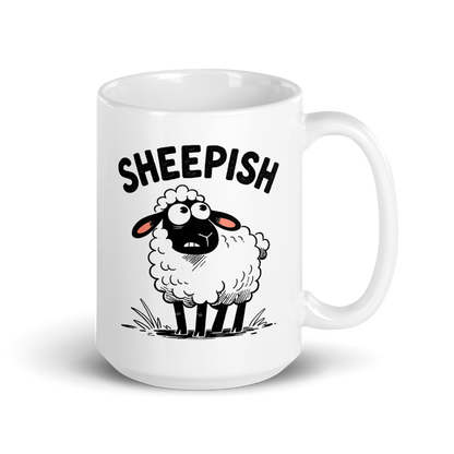 Sheepish White Mug