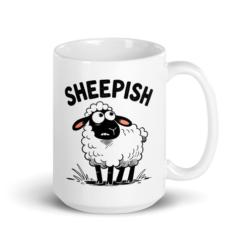 Sheepish White Mug