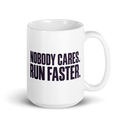 Run Faster White Mug