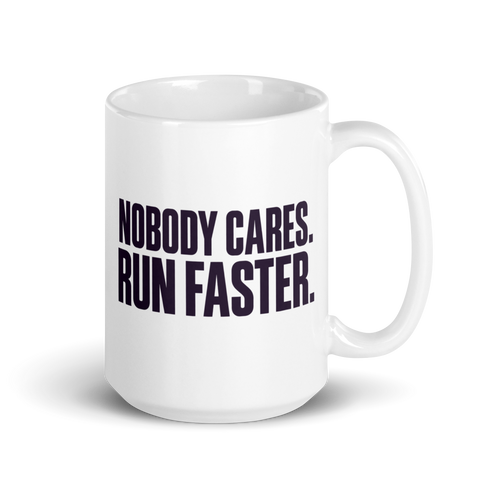 Run Faster White Mug