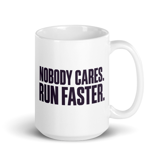 Run Faster White Mug