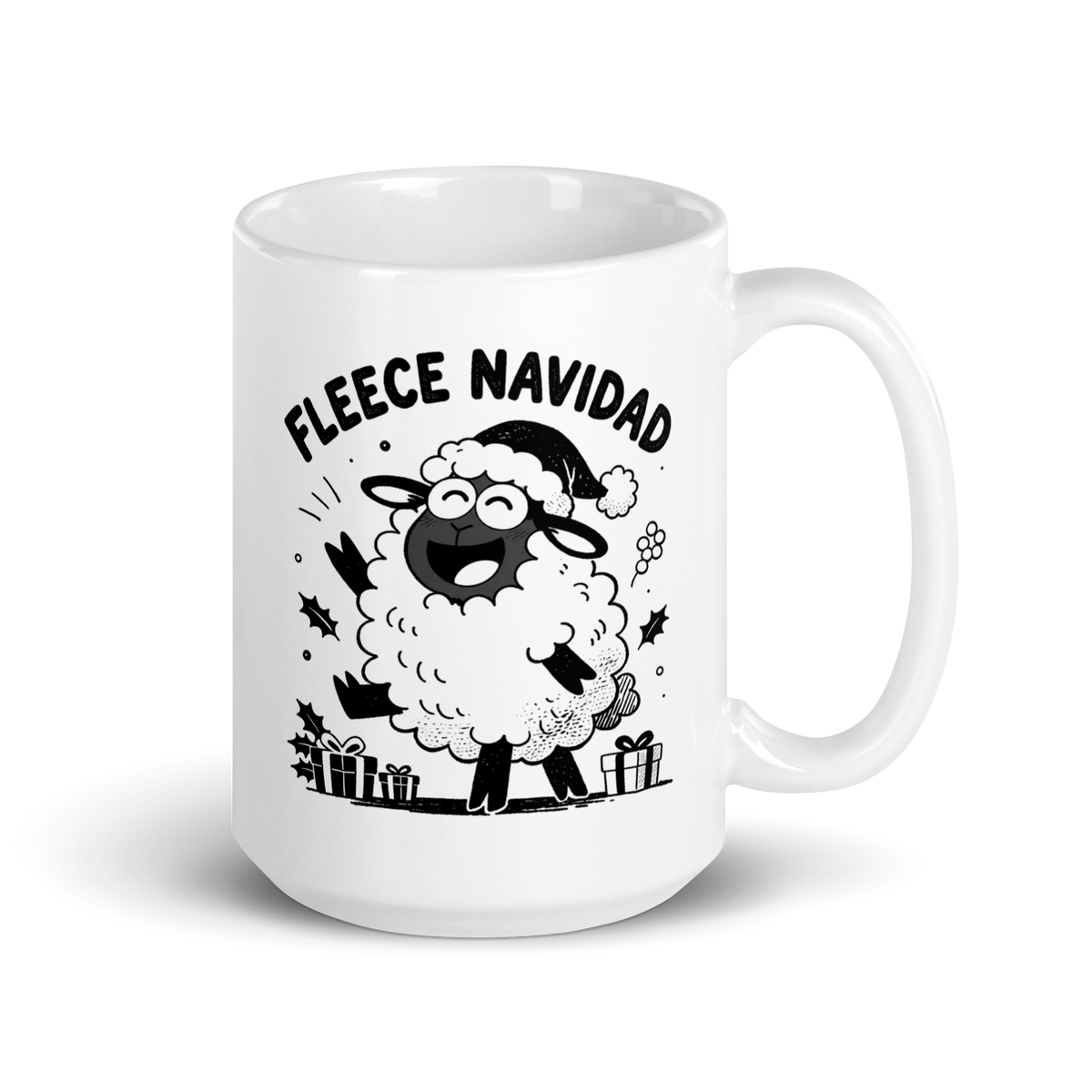 Fleece Navidad White Mug