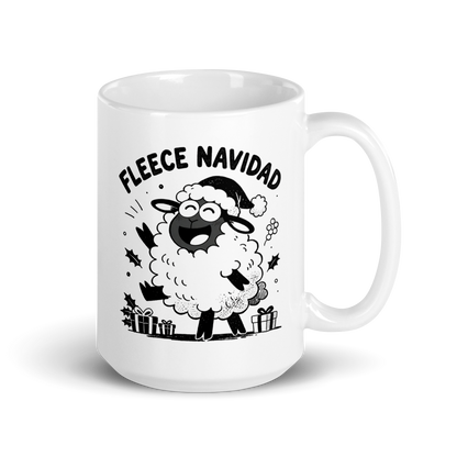 Fleece Navidad White Mug
