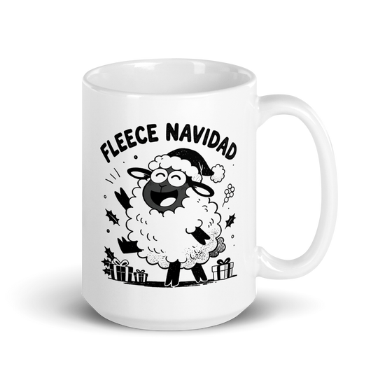 Fleece Navidad White Mug