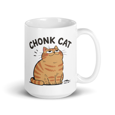 Chonk Cat White Mug