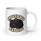 Should've Been Napping White Mug – 20 oz, handle on right