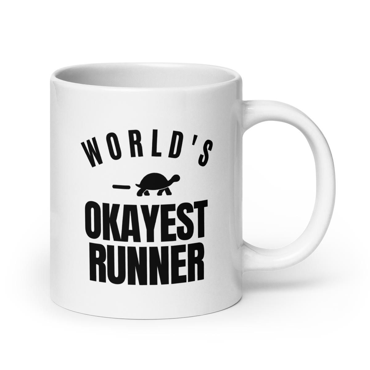 World's Okayest Runner White Mug