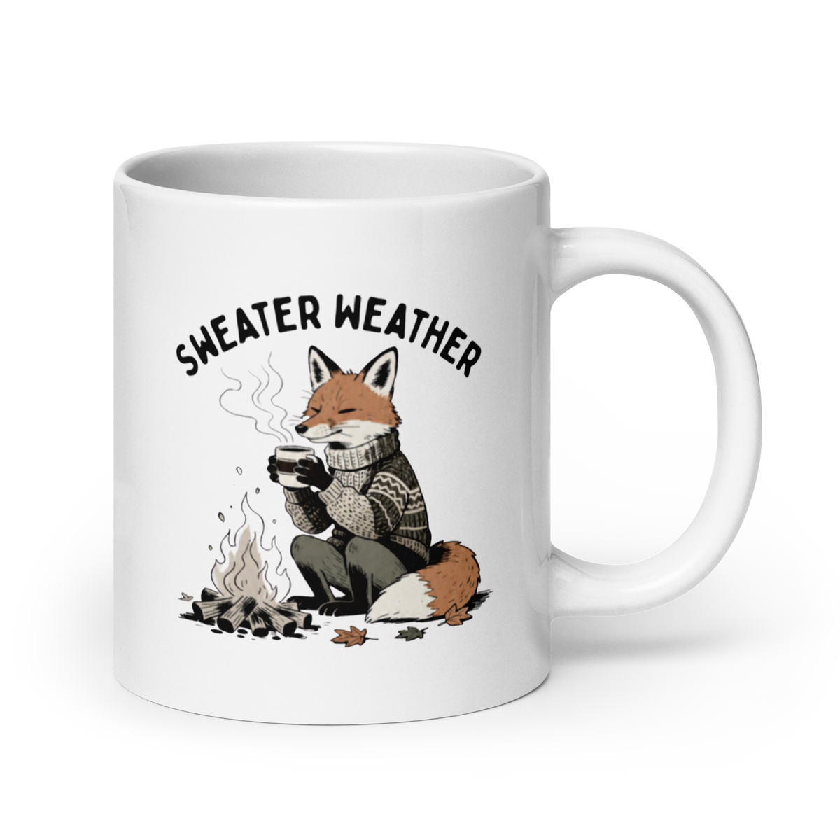 Sweater Weather White Mug