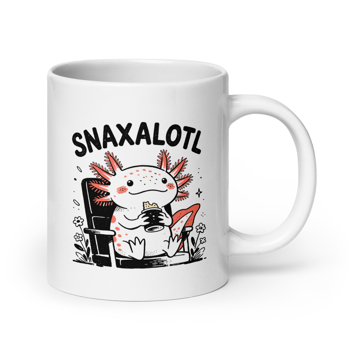 Snaxalotl White Mug