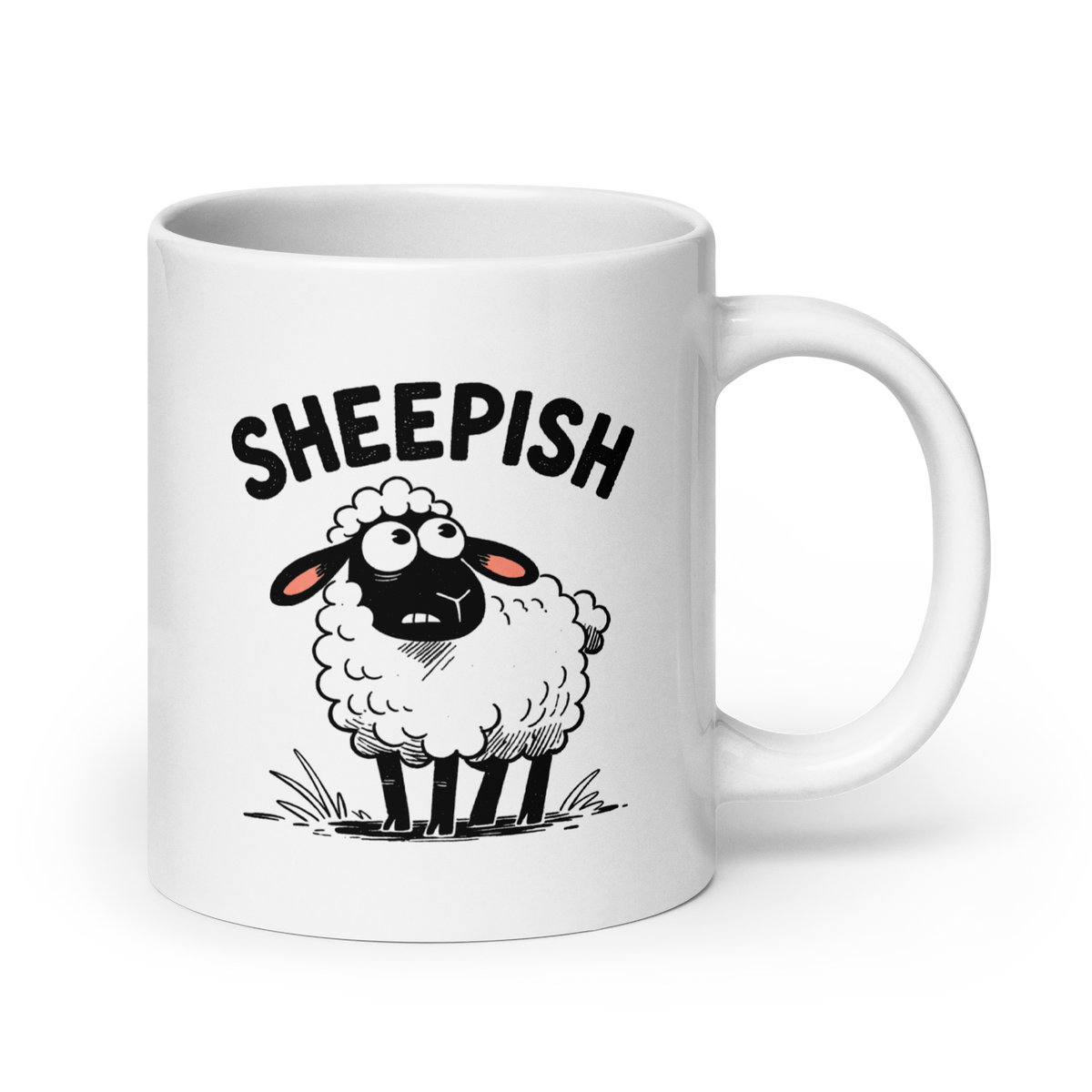 Sheepish White Mug