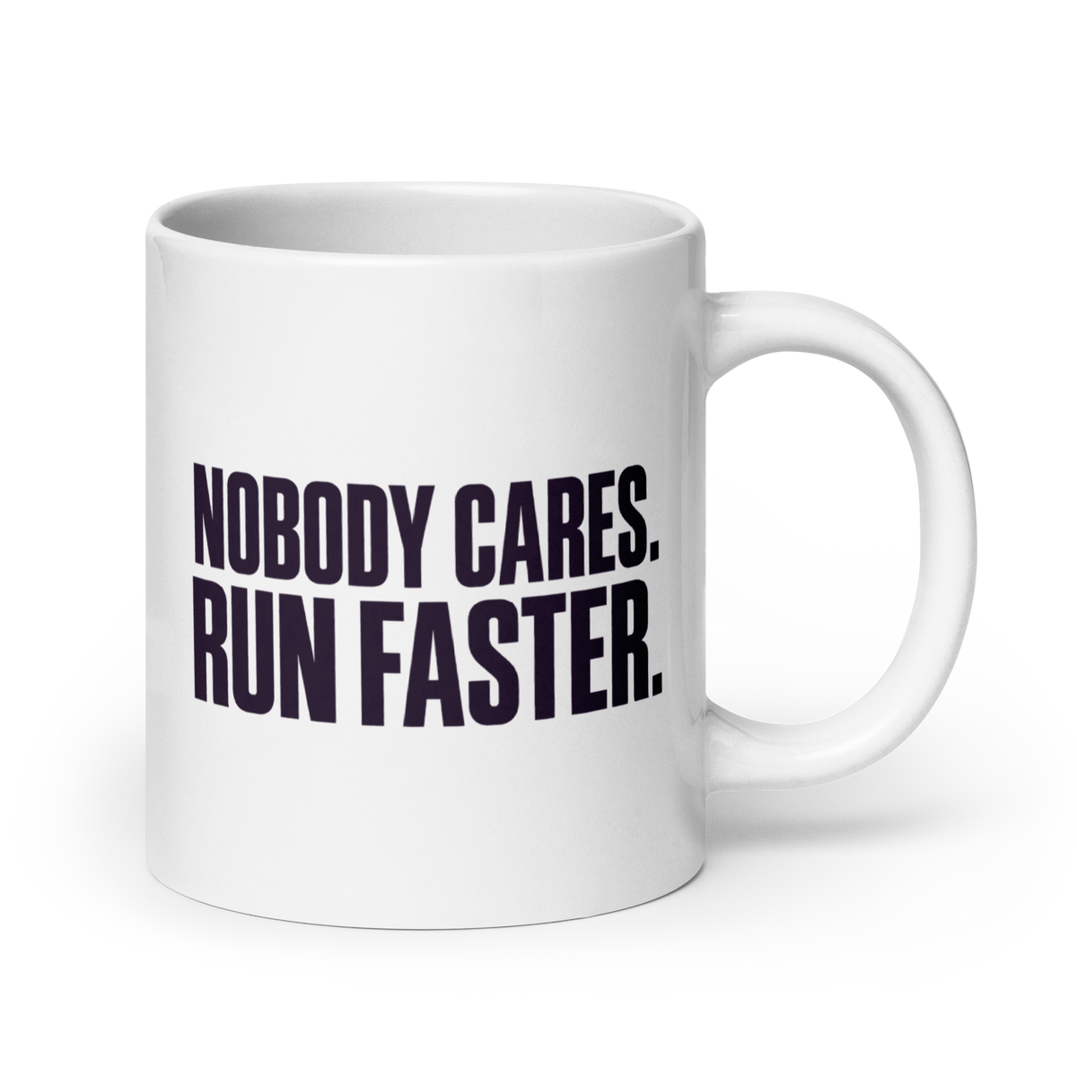 Run Faster White Mug