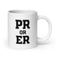 PR or ER White Mug