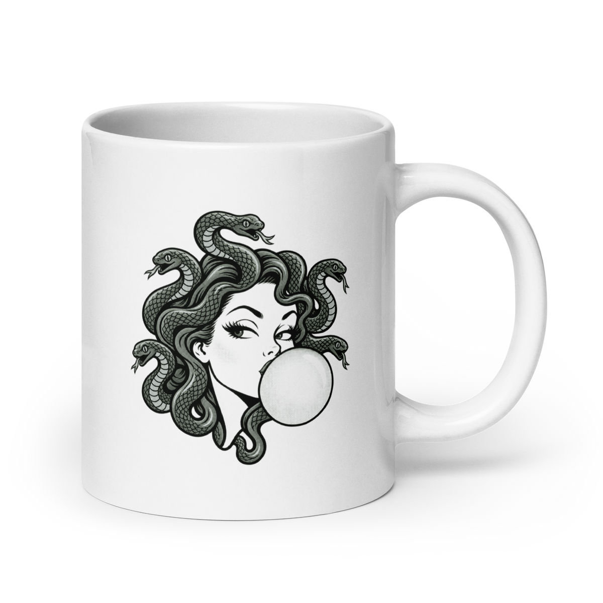 Medusa White Mug