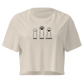 Rock Paper Scissors Relaxed Crop Top - Bone