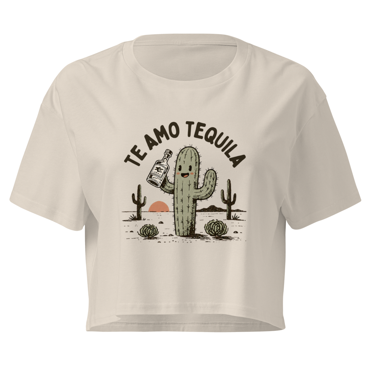 Te Amo Tequila Relaxed Crop Top